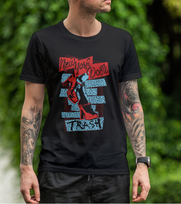 New York Dolls Trash High Heels Graphic Nyd T-Shirt