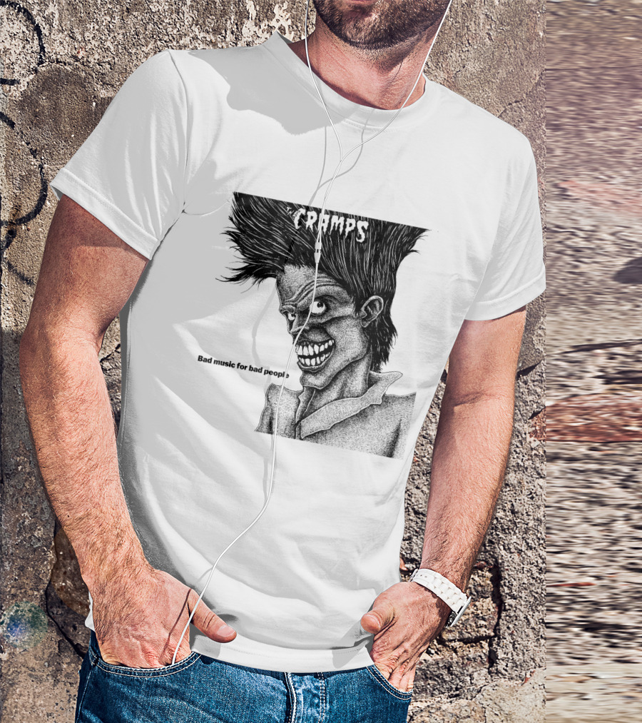 The Cramps Bad Music For Bad People Album Art T-Shirt