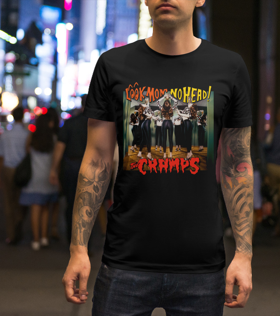 The Cramps Look Mom No Head Album Cover With Surreal Mirror Reflection T-Shirt