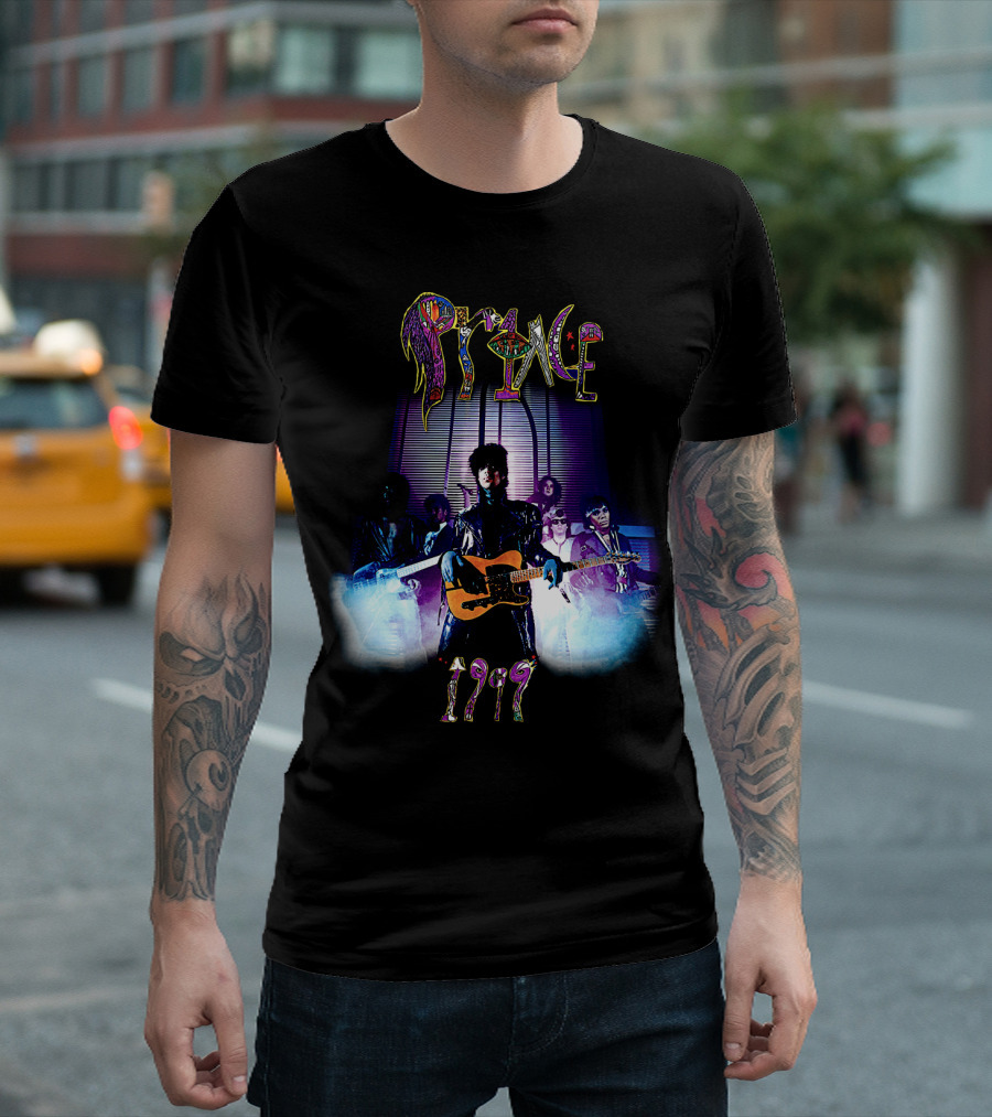 Prince 1999 Album Cover Art Purple Rain Aesthetic T-Shirt