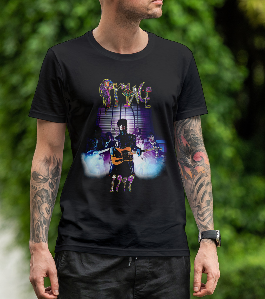 Prince 1999 Album Cover Art Purple Rain Aesthetic T-Shirt