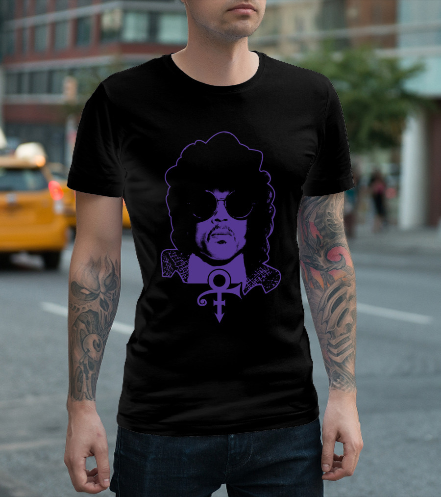 Pr 23 Purple Iconic Symbol And Portrait T-Shirt