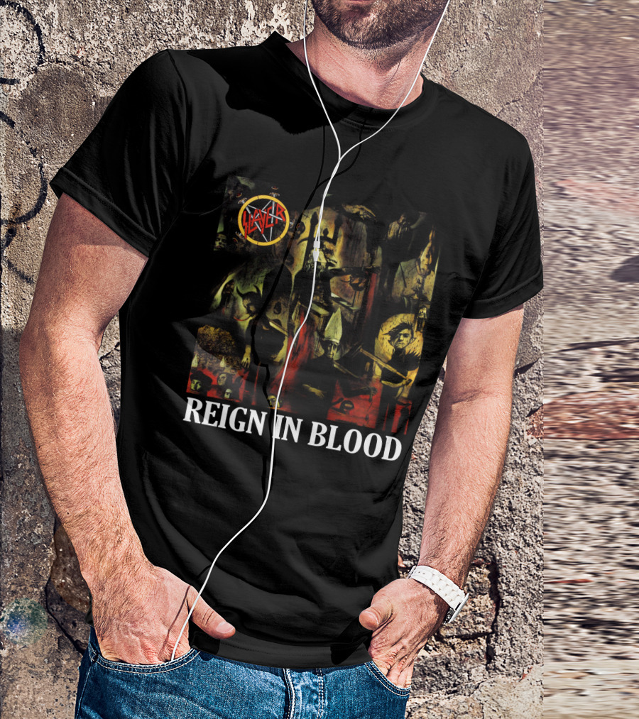 Slayer Reign In Blood Album Art Classic Cover T-Shirt