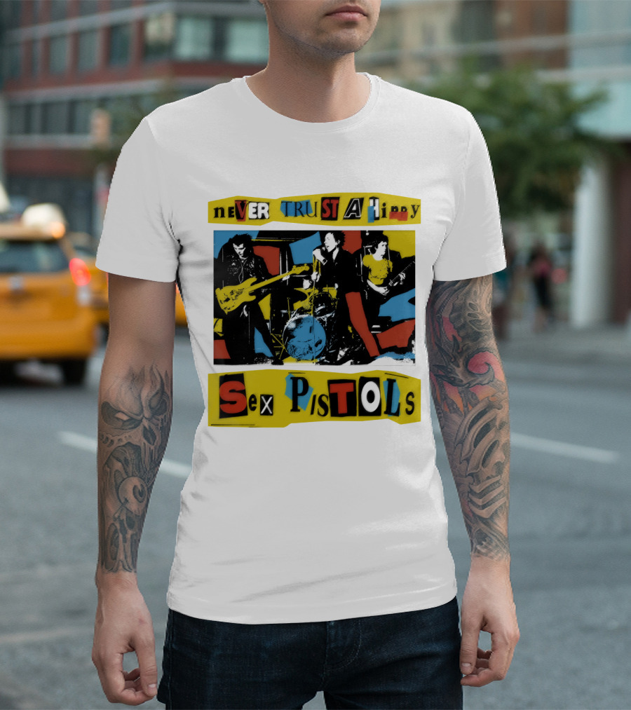 Never Trust A Hippy Sex Pistols T-Shirt