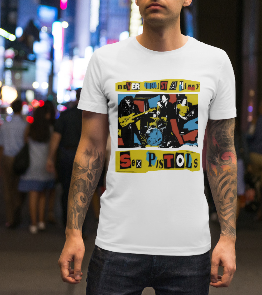 Never Trust A Hippy Sex Pistols T-Shirt
