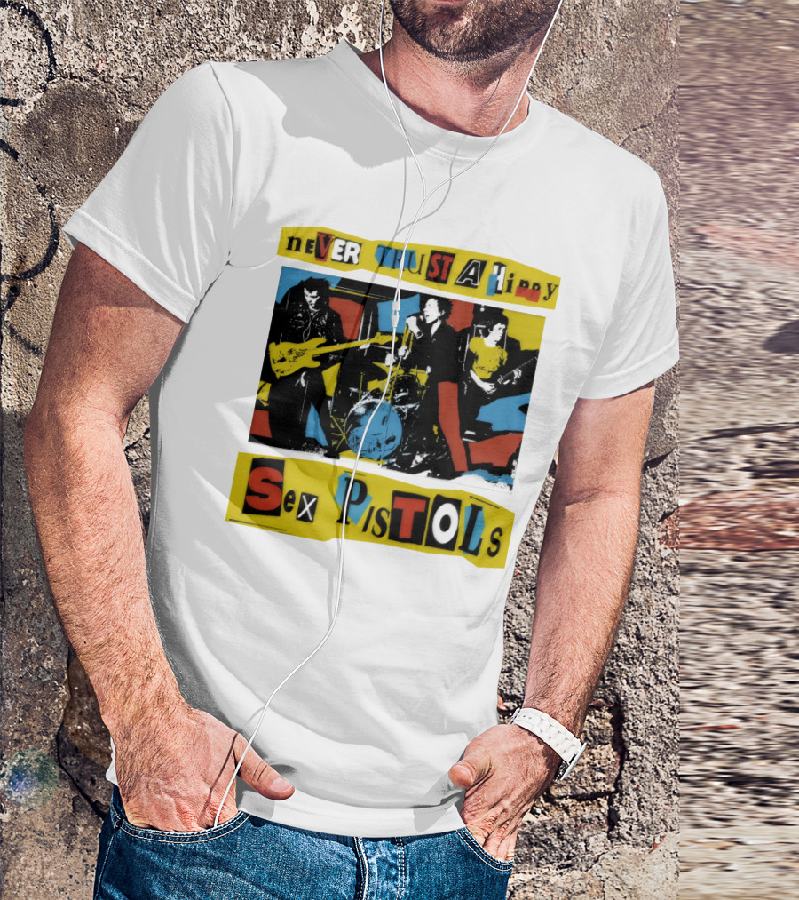 Never Trust A Hippy Sex Pistols T-Shirt