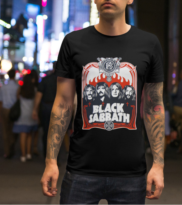 Black Sabbath Band Portrait Bs T-Shirt