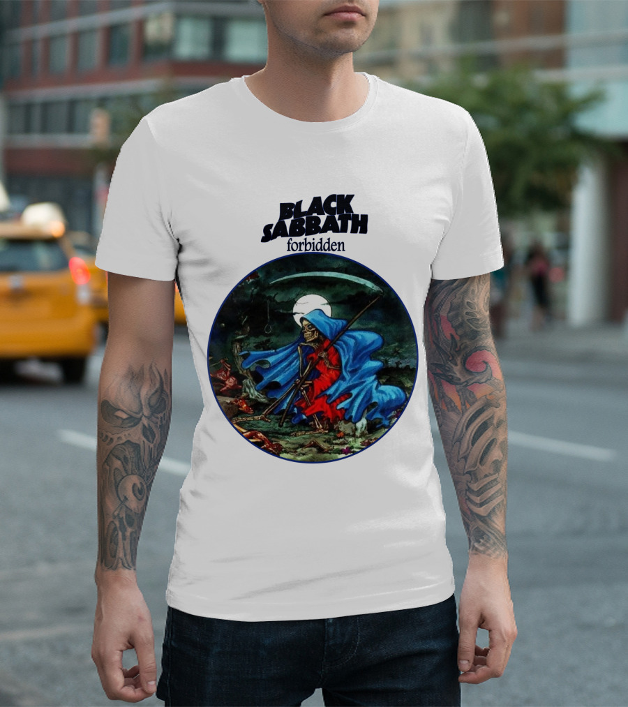 Black Sabbath Forbidden Grim Reaper Album Art T-Shirt