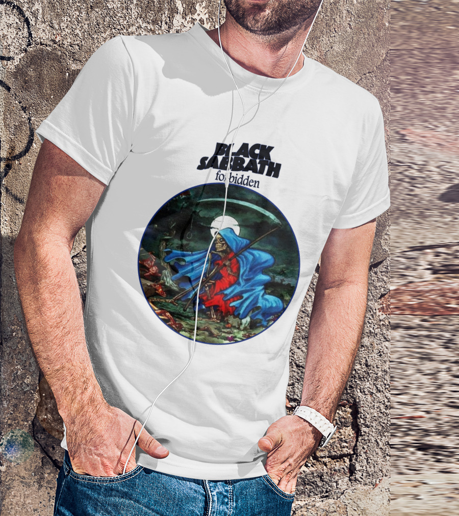 Black Sabbath Forbidden Grim Reaper Album Art T-Shirt