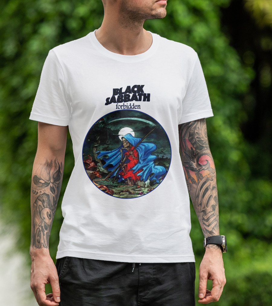 Black Sabbath Forbidden Grim Reaper Album Art T-Shirt