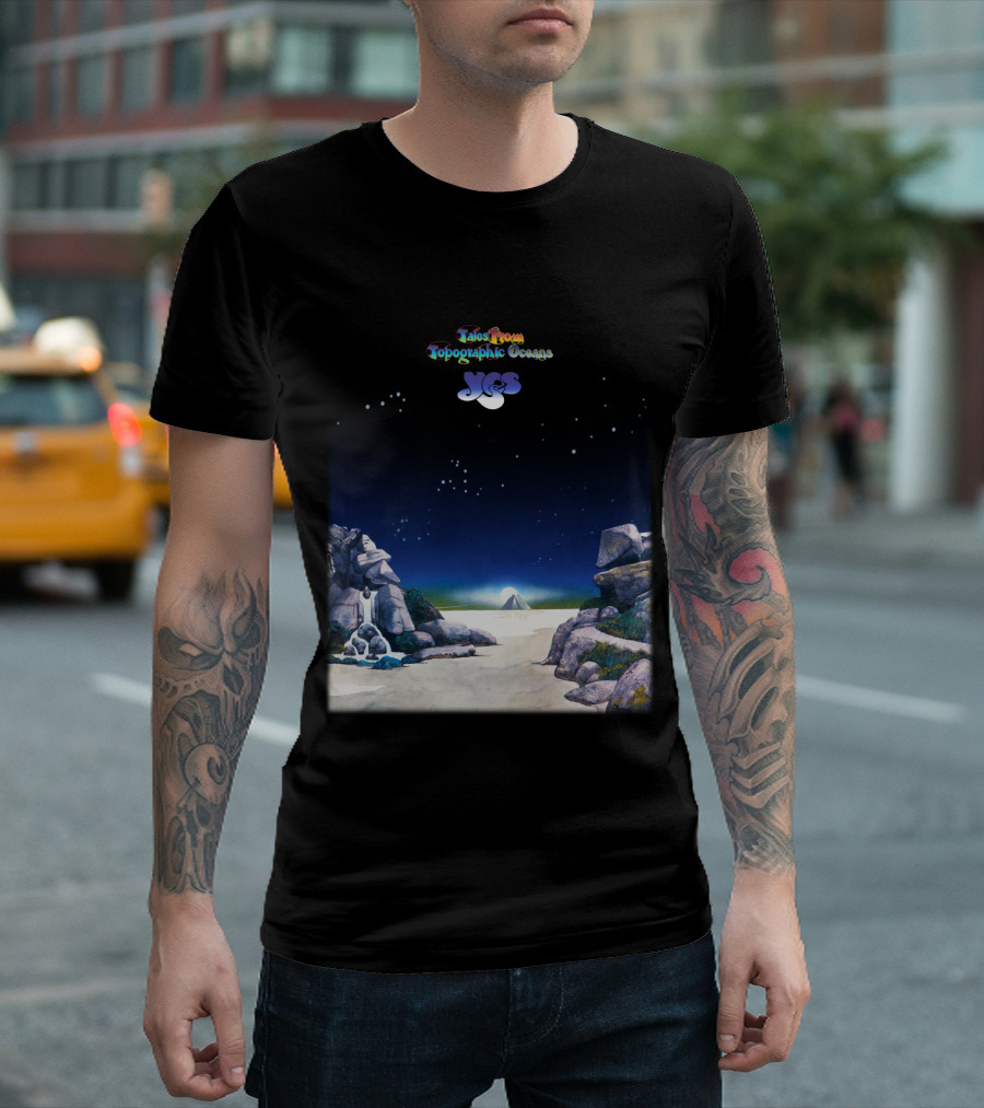Tales From Topographic Oceans Yes Album Art Scenic Landscape T-Shirt
