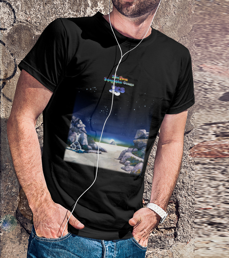 Tales From Topographic Oceans Yes Album Art Scenic Landscape T-Shirt