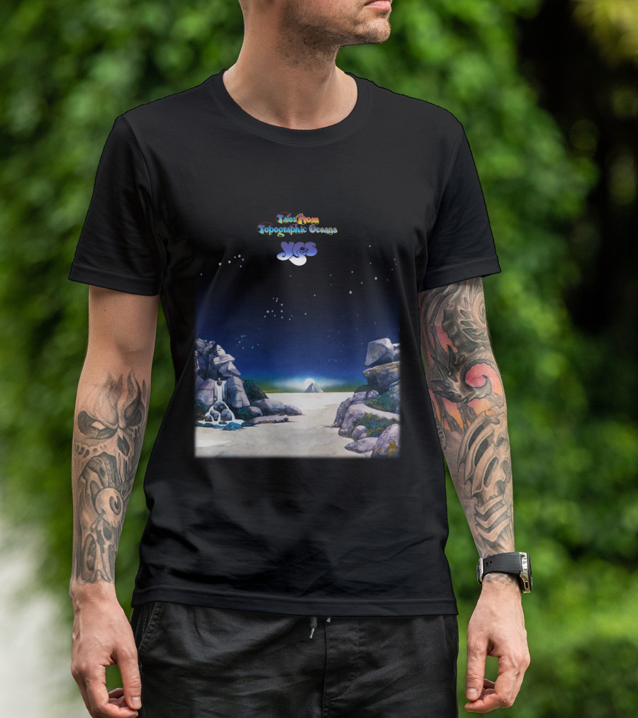 Tales From Topographic Oceans Yes Album Art Scenic Landscape T-Shirt