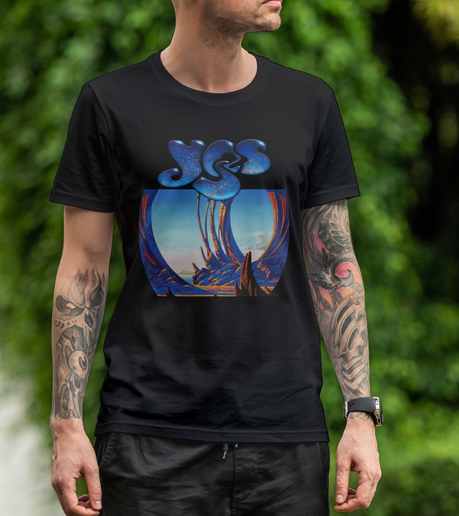 Yes Album Art Cover Retro Fantasy Landscape T-Shirt