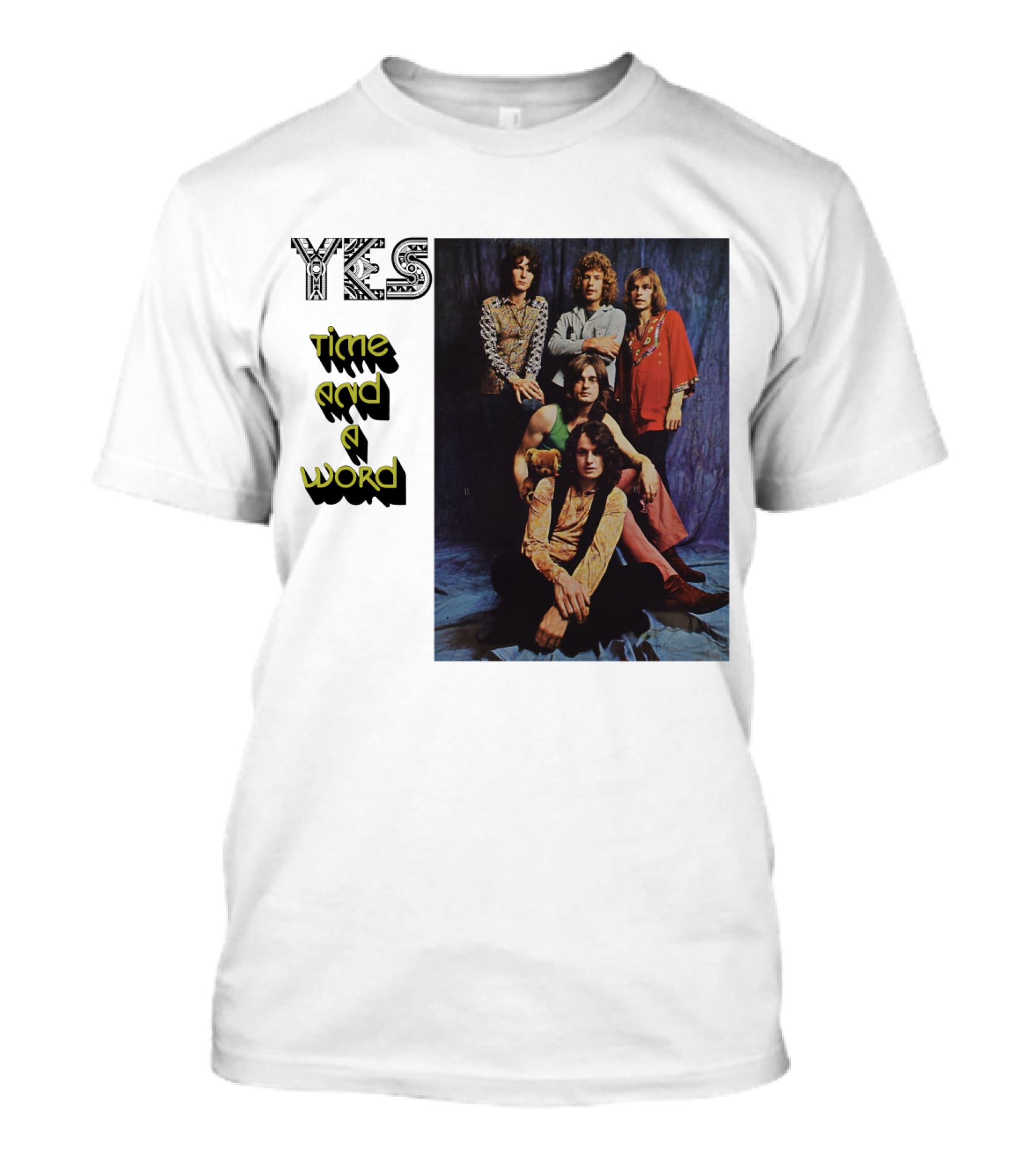 Yes Time And A Word Band Photo T-Shirt