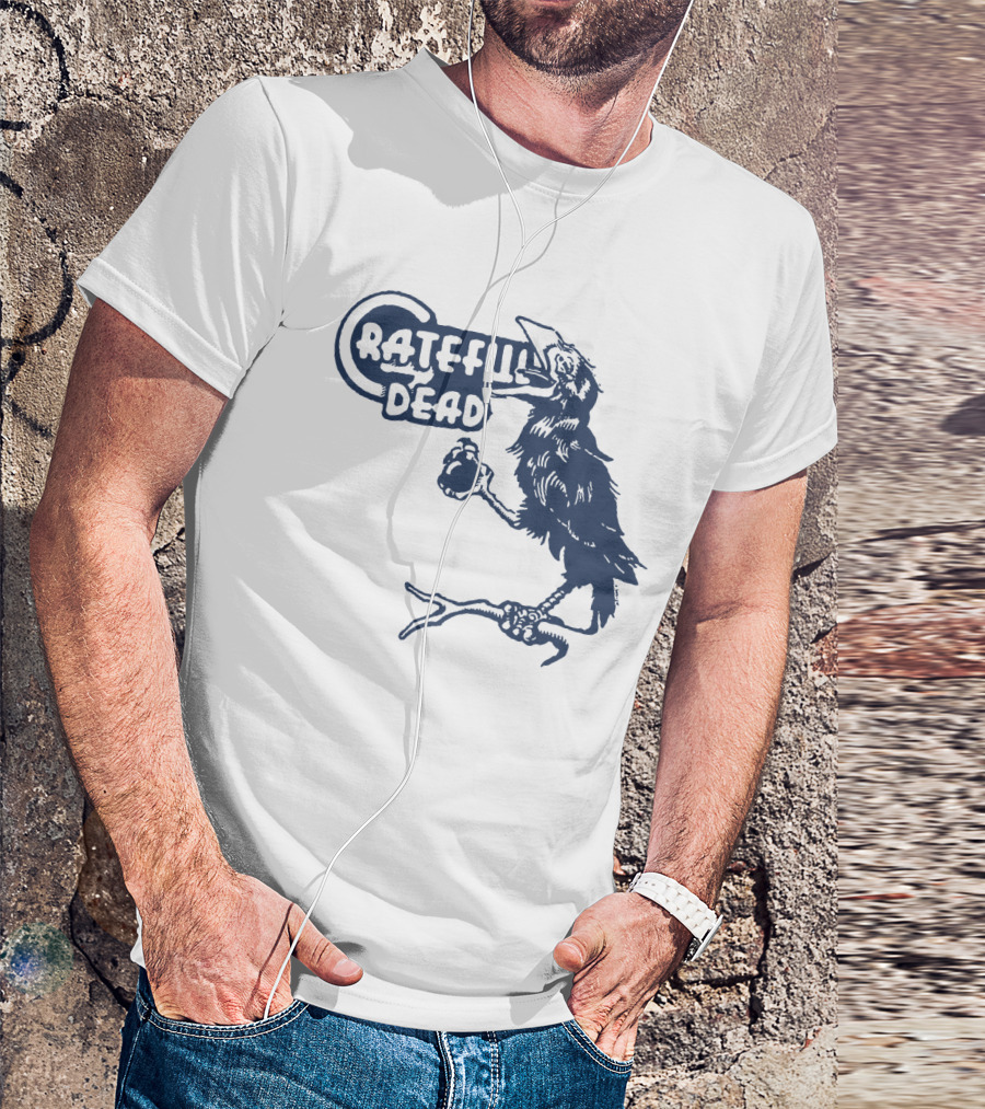 Grateful Dead Crow Holding Heart T-Shirt