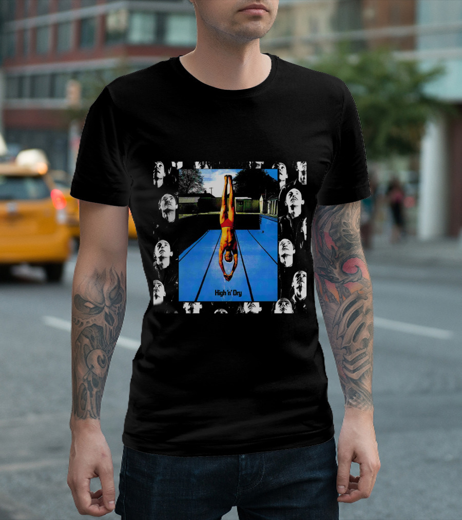High 'N' Dry Dlp Swimming Pool Diver Photomontage T-Shirt