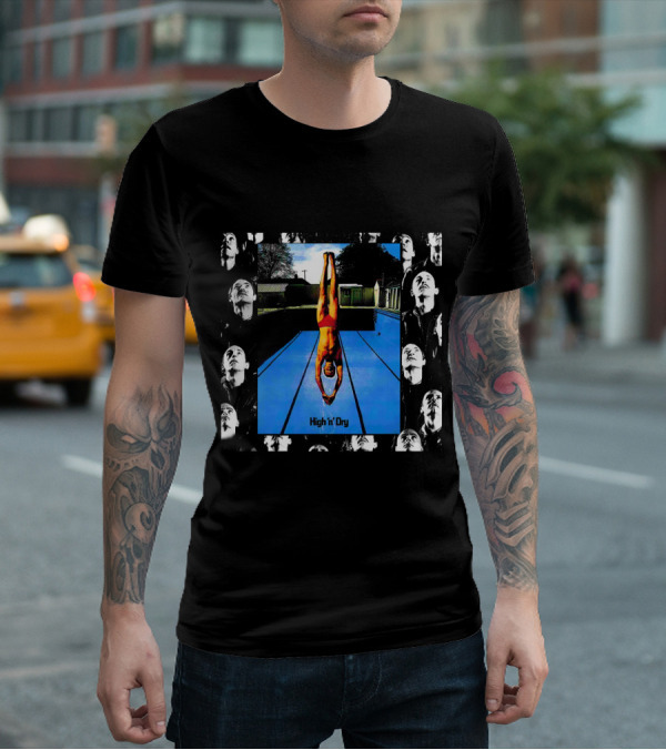High 'N' Dry Dlp Swimming Pool Diver Photomontage T-Shirt
