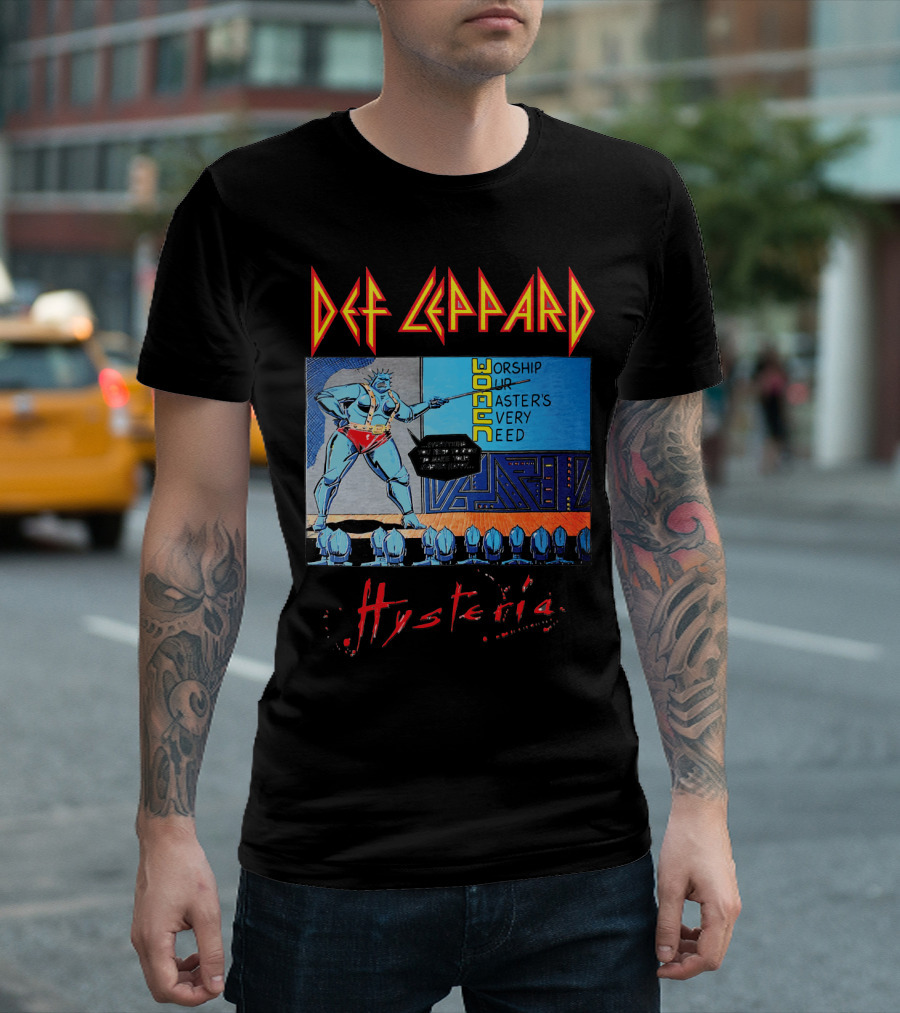 Def Leppard Hysteria Worship Woman Master's Need T-Shirt