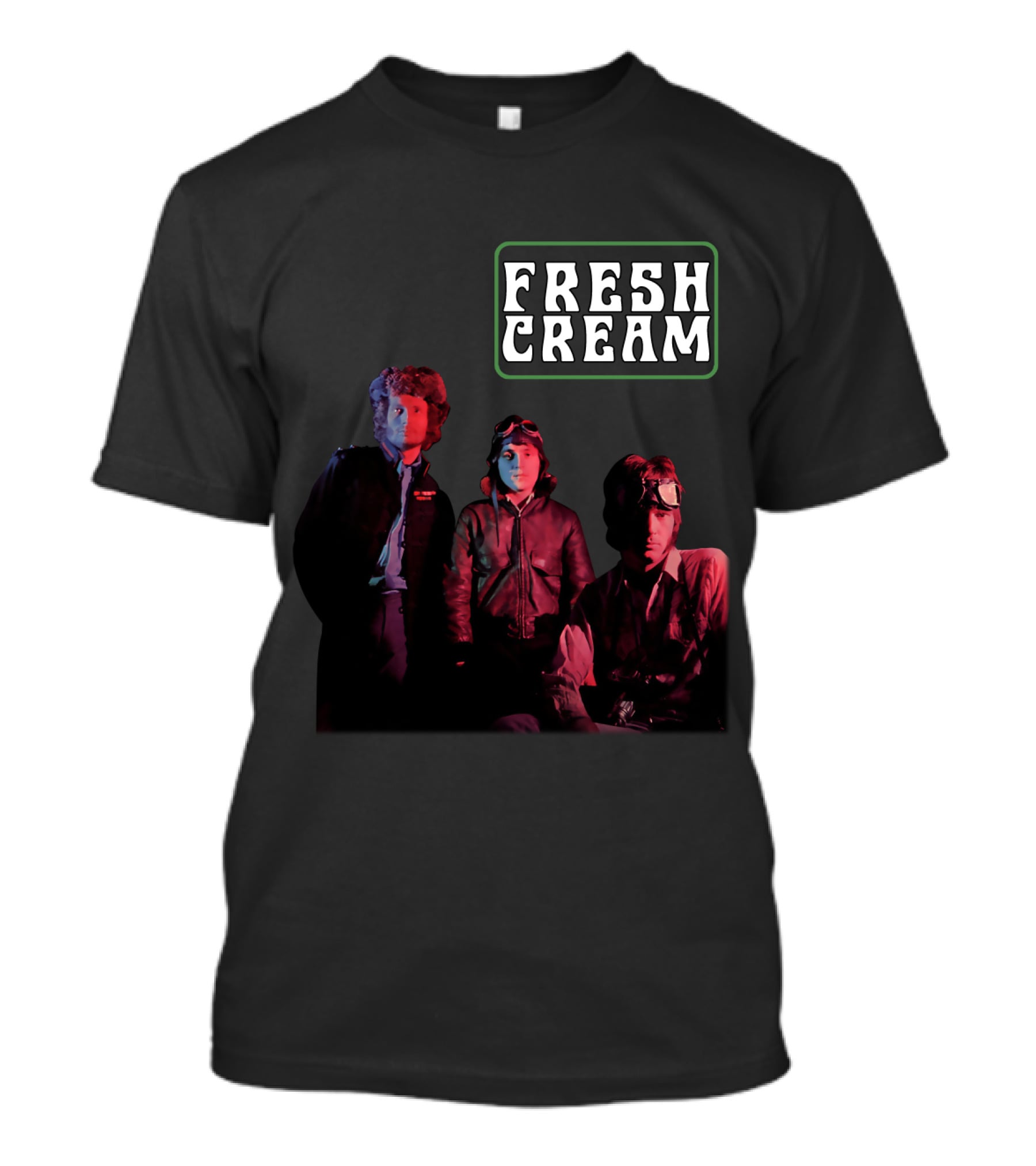 Fresh Cream 1966 Rock Band Album Cover Art T-Shirt
