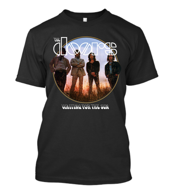 The Doors Waiting For The Sun Album Cover Vintage Style T-Shirt