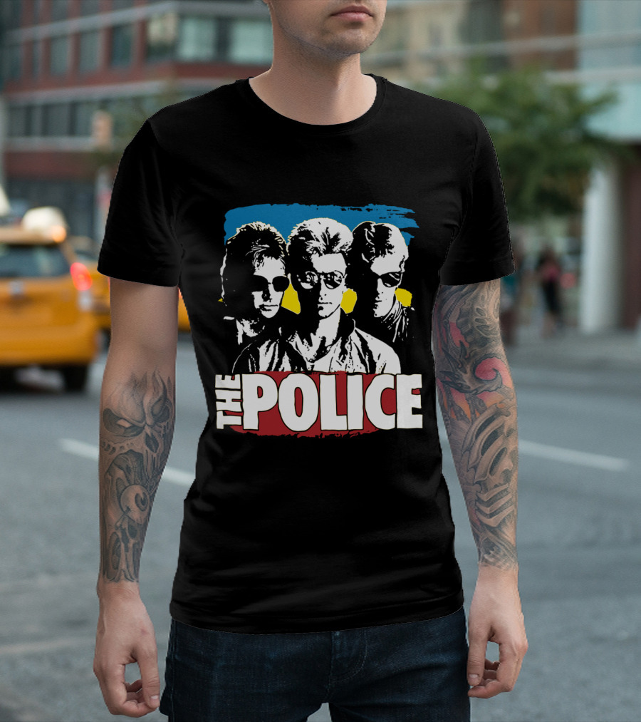 The Police Band Retro Style Silhouette T-Shirt