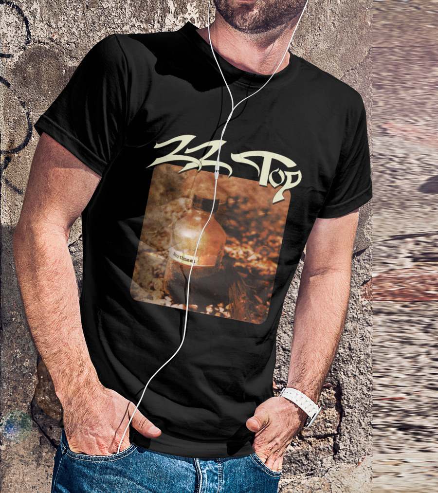 Zz Top Rhythmeen Bottle In Nature Scene T-Shirt