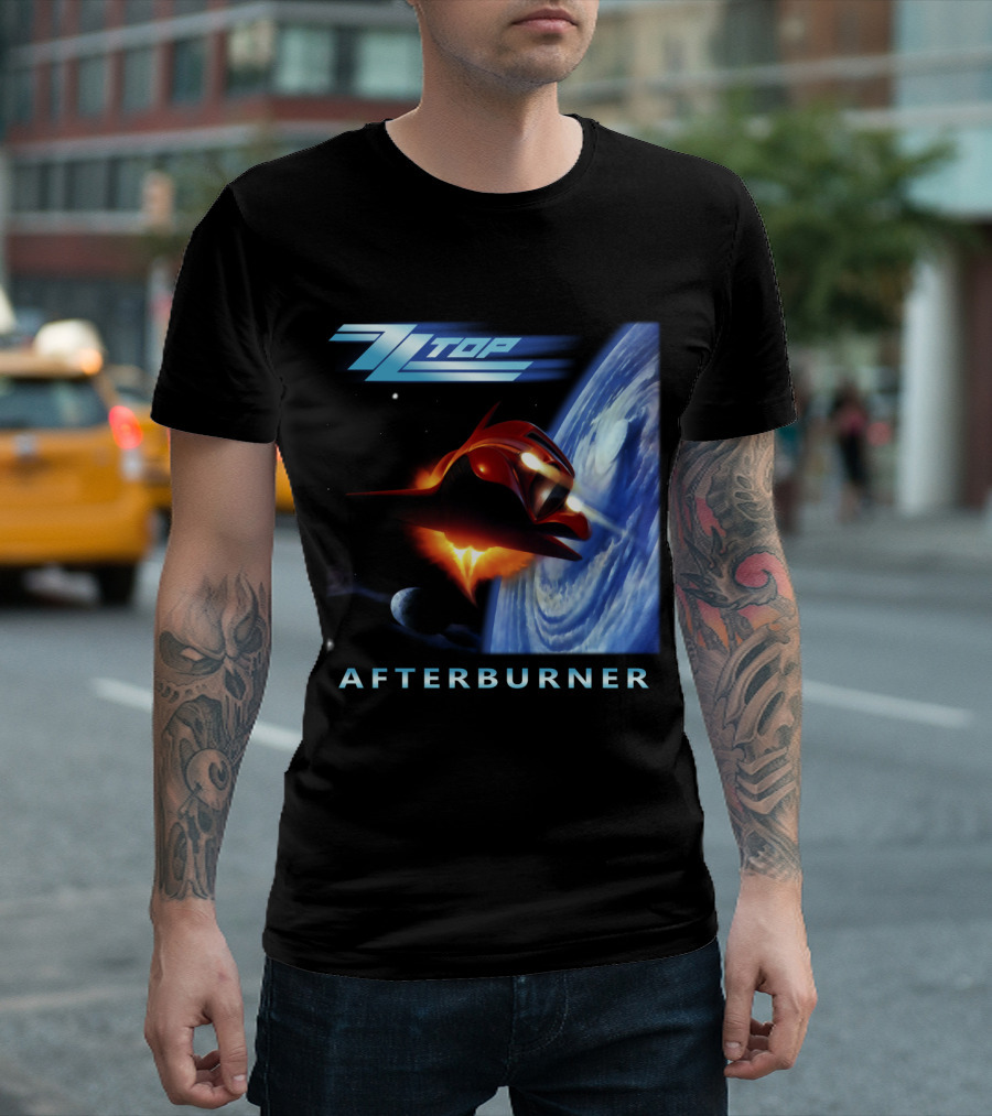 Zz Top Afterburner Spaceship Planet T-Shirt