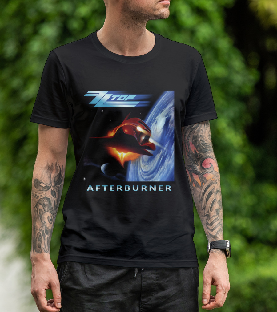 Zz Top Afterburner Spaceship Planet T-Shirt