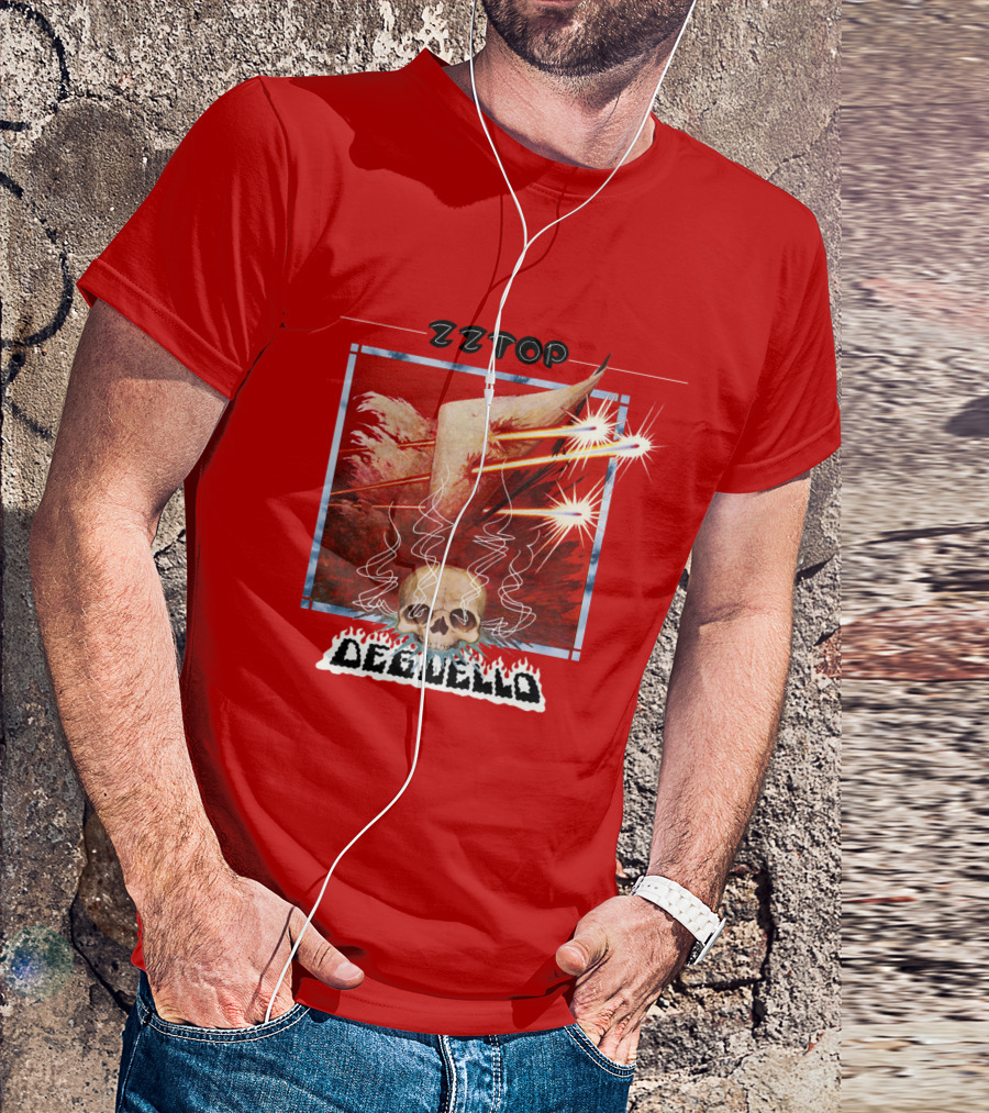 Zz Top Deguello Album Cover Skull Art T-Shirt