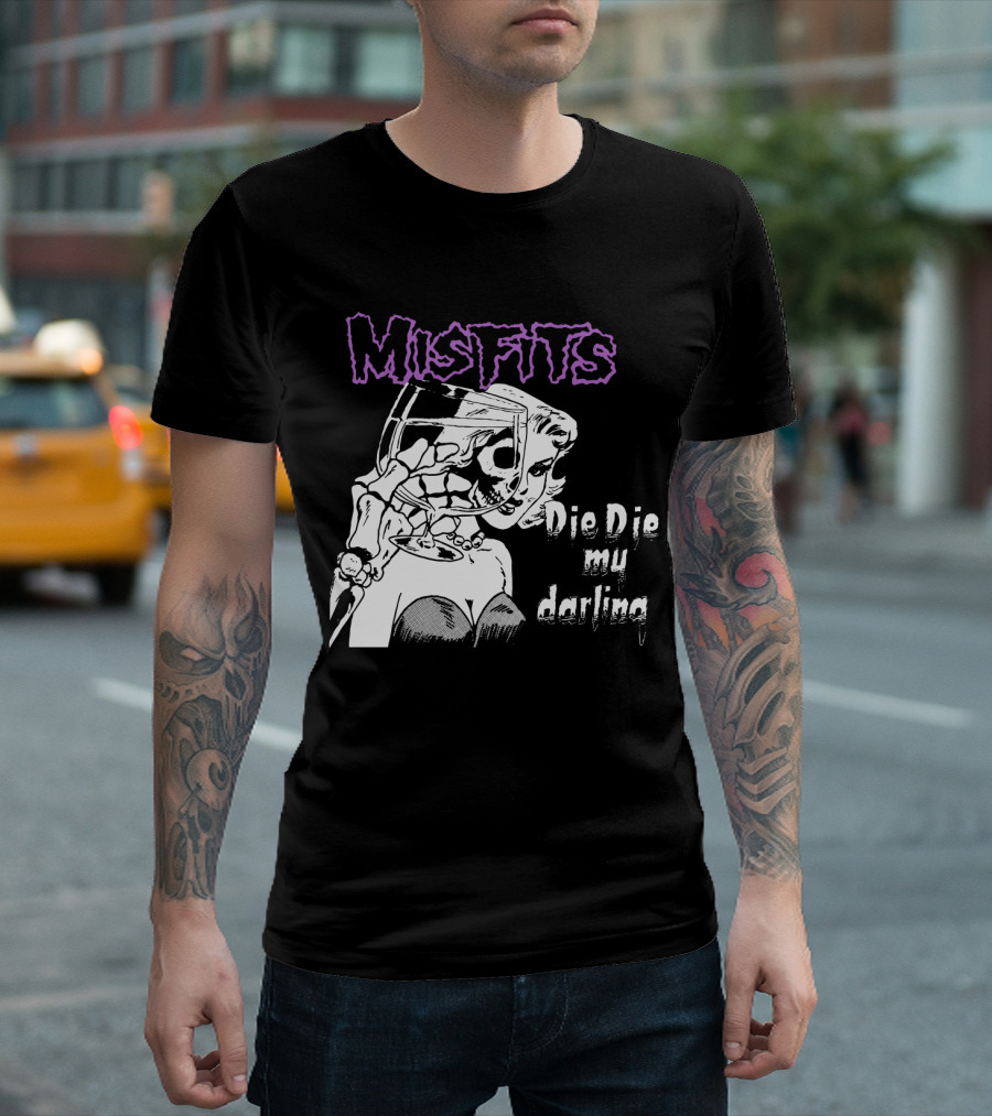 Misfits Die Die My Darling Vintage Comic Style Artwork T-Shirt