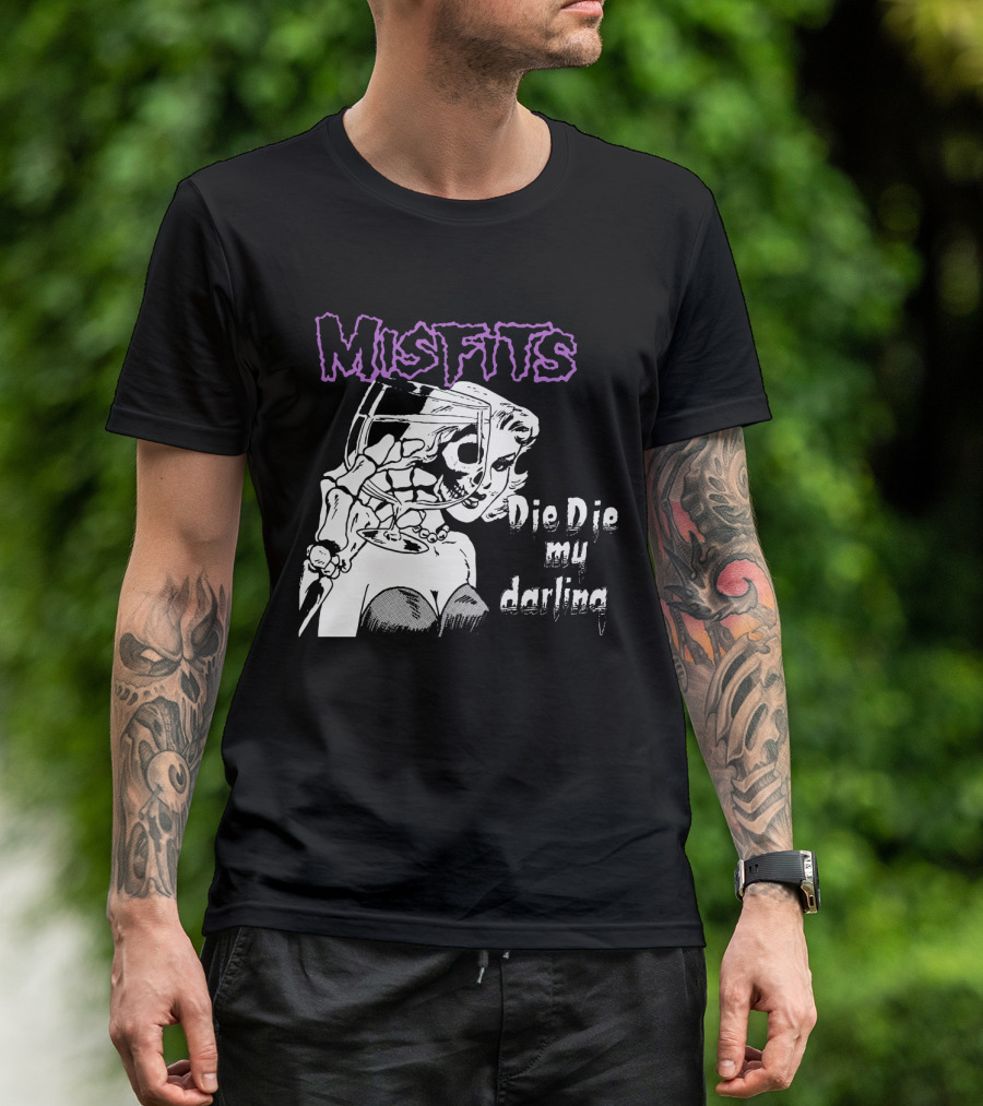 Misfits Die Die My Darling Vintage Comic Style Artwork T-Shirt