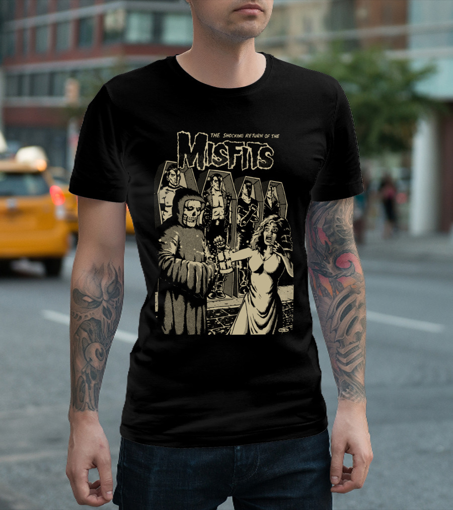 The Shocking Return Of The Misfits Coffin Horror Scene T-Shirt