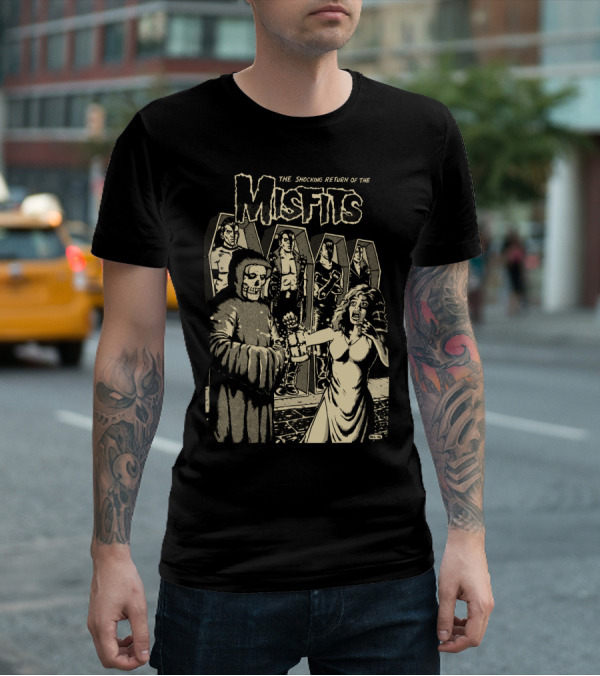 The Shocking Return Of The Misfits Coffin Horror Scene T-Shirt