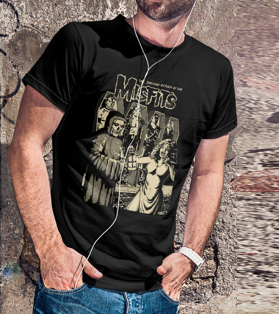 The Shocking Return Of The Misfits Coffin Horror Scene T-Shirt