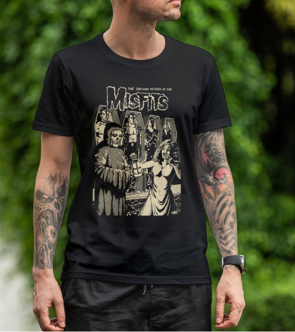 The Shocking Return Of The Misfits Coffin Horror Scene T-Shirt