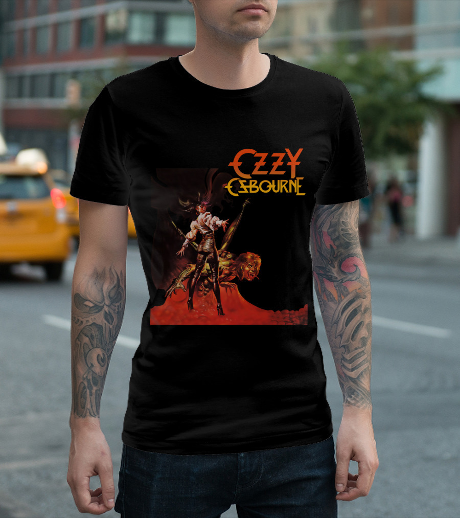 Ozzy Osbourne Bark At The Moon Retro Metal Art T-Shirt