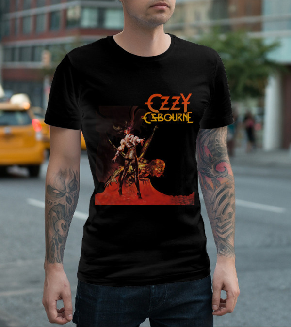 Ozzy Osbourne Bark At The Moon Retro Metal Art T-Shirt
