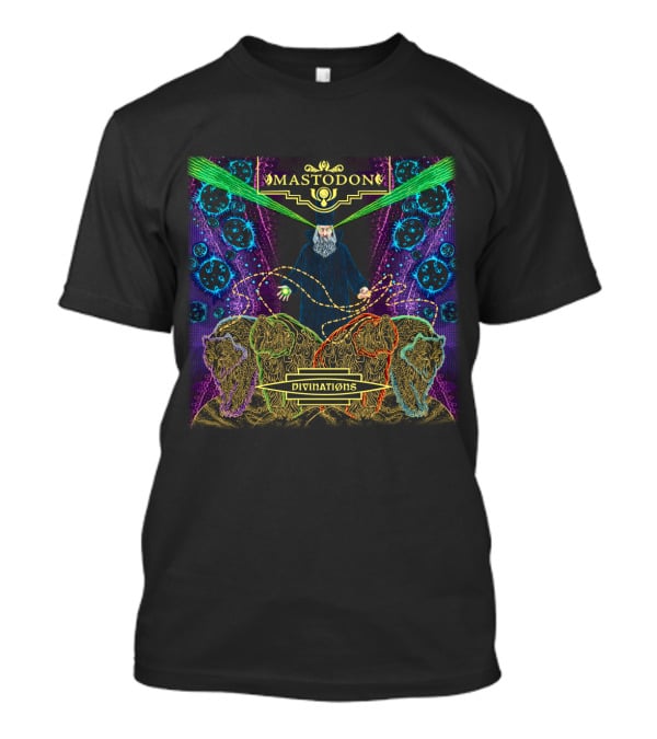 Mastodon Divinations Psychedelic Wizardry And Surreal Lions Artwork T-Shirt
