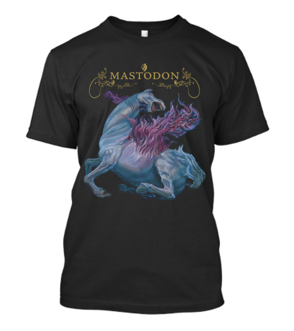Mastodon Fiery Horse Artwork T-Shirt