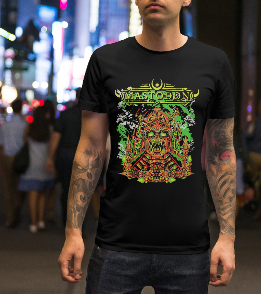 Mastodon Mtd 13 Psychedelic Skull Warrior T-Shirt