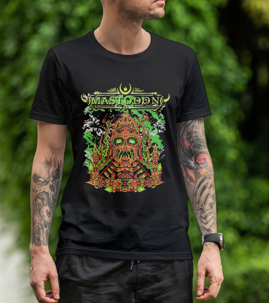 Mastodon Mtd 13 Psychedelic Skull Warrior T-Shirt