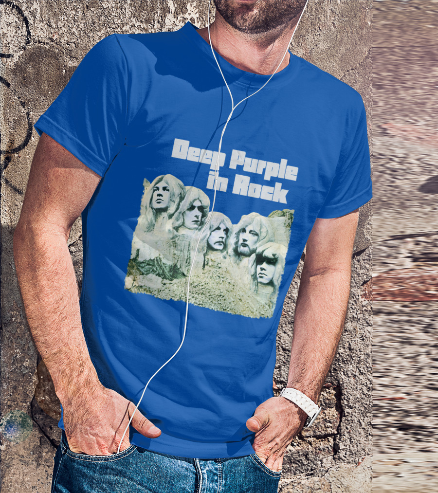 Deep Purple In Rock Mount Rushmore Album Art T-Shirt