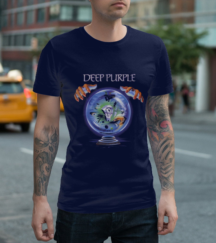 Deep Purple Mystic Globe Artwork T-Shirt