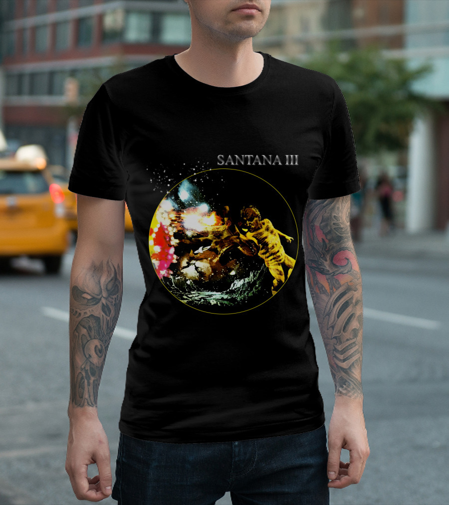 Santana Iii Psychedelic Cosmic Artwork T-Shirt