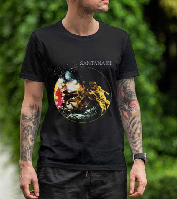 Santana Iii Psychedelic Cosmic Artwork T-Shirt