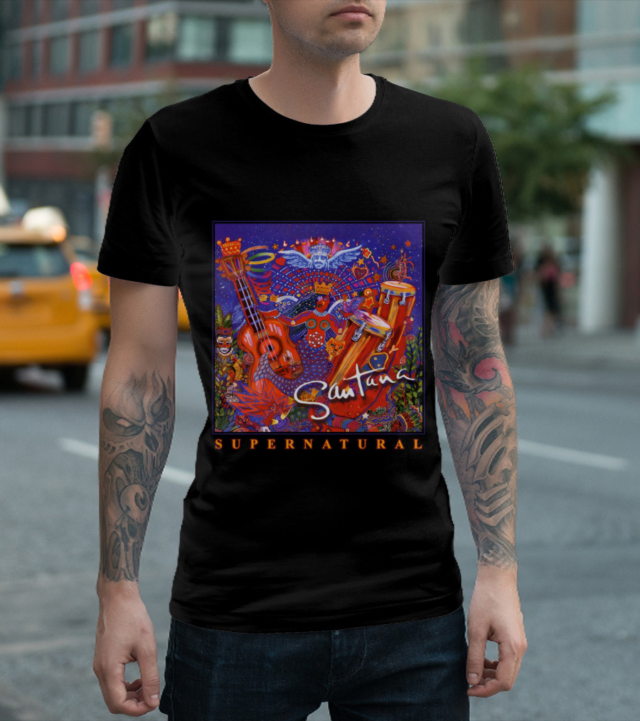 Santana Supernatural Album Artwork🎸 T-Shirt
