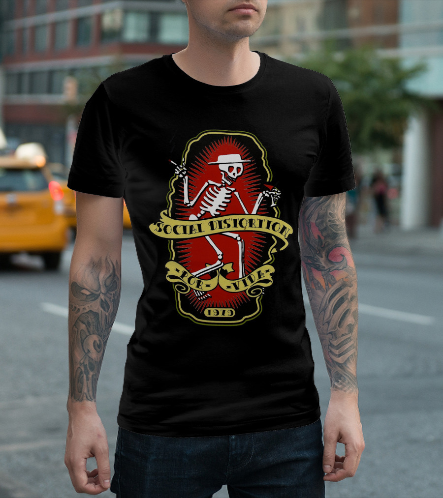 Social Distortion Skelly 1919 For Life T-Shirt