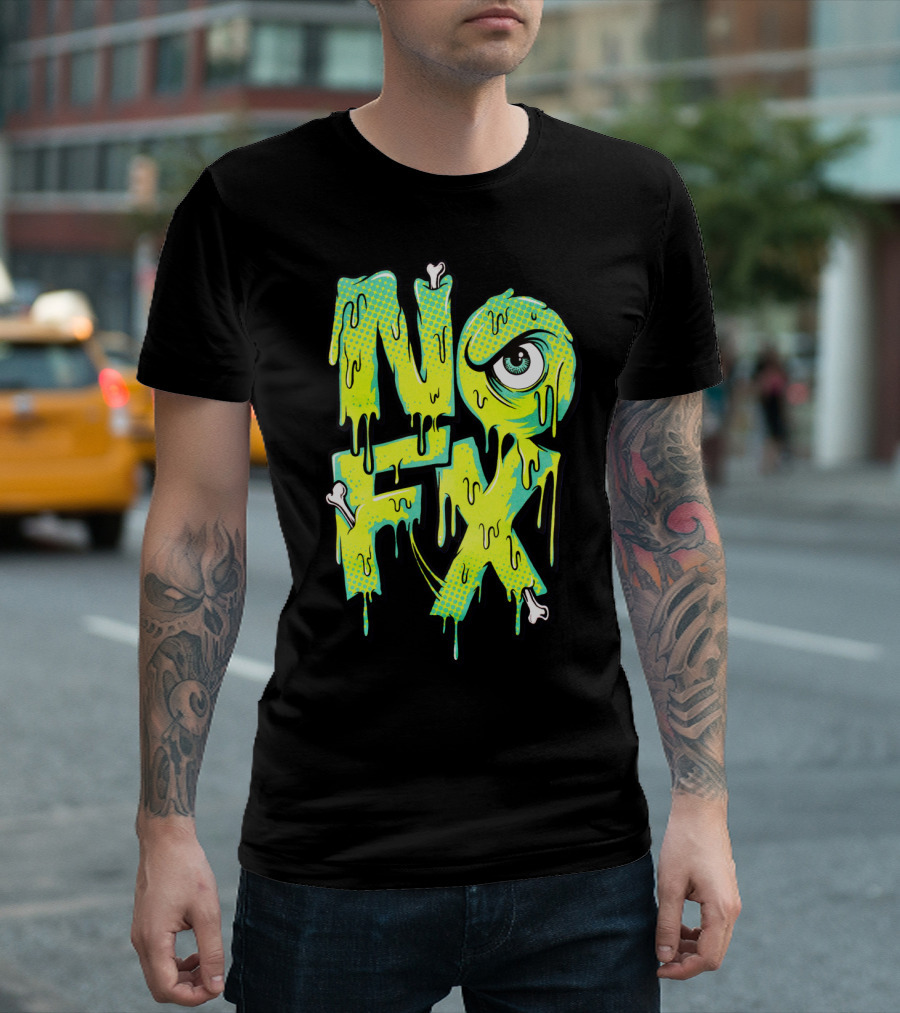 Nofx Melting Monster Eye Dripping Bones T-Shirt
