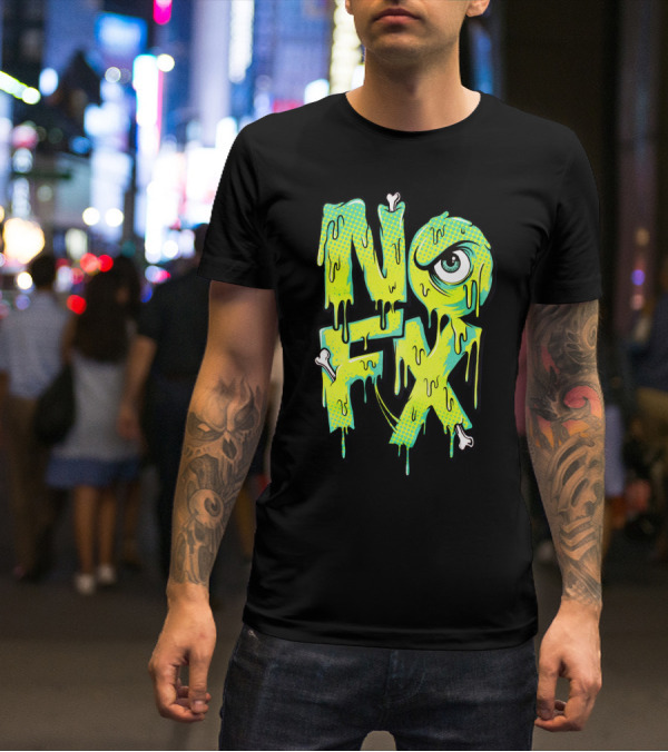 Nofx Melting Monster Eye Dripping Bones T-Shirt